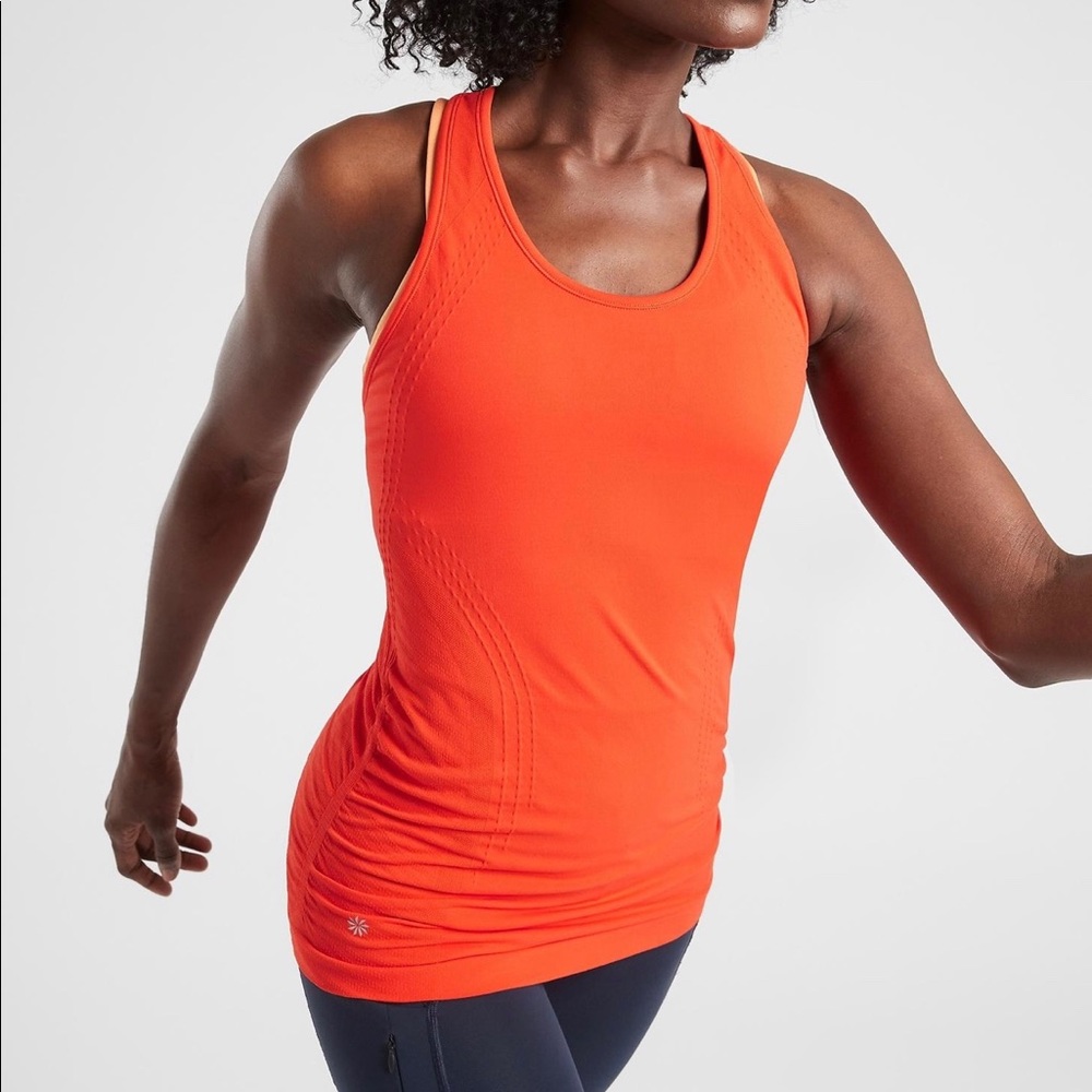 Orange Athleta Speedlight Tank